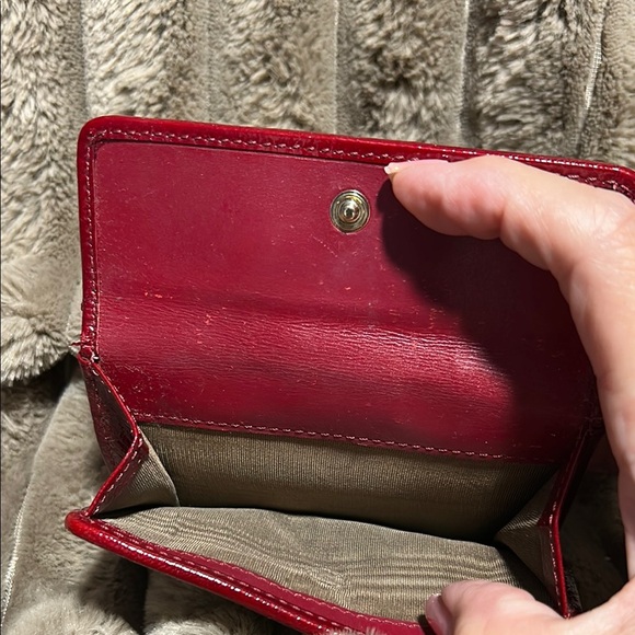 Celine Tan and Red Wallets with Monogram Pattern - Picture 7 of 11